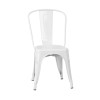 Flash Furniture White Metal Indoor-Outdoor Stackable Chair - CH-31230-WH-GG