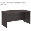 Bush Business Furniture Studio C Bow Front U-Shaped Desk Package 72" Storm Gray - STC004SGSU