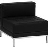 Flash Furniture Imagination Series Contemporary Black Leather Middle Chair - ZB-IMAG-MIDDLE-GG