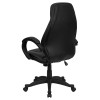 Flash Furniture High Back Black Leather Contemporary Office Chair -  H-HLC-0005-HIGH-1B-GG