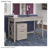 Bush Key West 48W Writing Desk with 2 Drawer Mobile Pedestal - KWS001WG