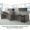 Bush Furniture Office-in-an-Hour Straight Desk Workstation Package Mocha - WC36892-03STGK