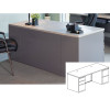 Mayline CSII Rectangular Desk with 2 Pedestals 30D x 72W (1 B/B/F and 1 F/F) - C1375