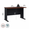 Bush Business Furniture Series A Desk 48" Hansen Cherry - WC90448A