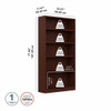 Bush Universal Bookcase 72" Vogue Cherry  - WL12439