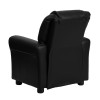 Flash Furniture Kid's Recliner with Cup Holder Black Vinyl - DG-ULT-KID-BK-GG