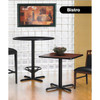 Mayline Bistro Bar and Cafe Breakroom Dining Height Table Square 36W x 36D x 29 1/8H - CA36SLB