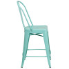 Flash Furniture Mint Green Metal Indoor-Outdoor Counter Height Chair 24"H - ET-3534-24-MINT-GG