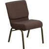 Flash Furniture Hercules Series 21 Extra Wide Brown Fabric Chair - FD-CH0221-4-GV-S0819-GG