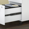 Bush Business Furniture Studio C Bow Front Desk, Credenza and File Storage 72" White - STC009WH