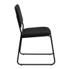 Flash Furniture HERCULES Series 1500 lb. Capacity High Density Black Vinyl Stacking Chair with Sled Base - XU-8700-BLK-B-VYL-30-GG