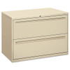 HON 700 Series 42" 2-Drawer Metal Lateral File Cabinet - 792L