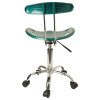 Flash Furniture Vibrant Green and Chrome Computer Task Chair with Tractor Seat - LF-214-GREEN-GG