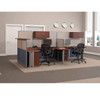 Bush Furniture Office-in-an-Hour L Shaped Desk Workstation with Panels - WC36494-03K