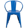 Flash Furniture Blue Metal Indoor-Outdoor Chair with Arms - CH-31270-BL-GG