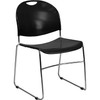 Flash Furniture HERCULES High Density Ultra Compact Stack Chair Black - RUT-188-BK-CHR-GG