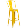 Flash Furniture Yellow Metal Indoor-Outdoor Bar Height Chair 30"H - CH-31320-30GB-YL-GG