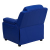 Flash Furniture Kid's Recliner with Storage Blue Vinyl - BT-7985-KID-BLUE-GG