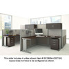 Bush Furniture Office-in-an-Hour L-Shaped Desk Workstation 4-units - OIAH007MR