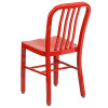 Flash Furniture Red Metal Indoor-Outdoor Chair (2-Pack) - CH-61200-18-RED-GG