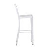 Flash Furniture White Metal Indoor-Outdoor Barstool 30"H (2-Pack) - CH-61200-30-WH-GG