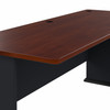 Bush Business Furniture Series A Desk 72" Hansen Cherry and Galaxy - WC94472