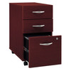 Bush Business Furniture Series C Mobile File Cabinet 3-Drawer in Mahogany Assembled - WC36753SU