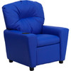 Flash Furniture Contemporary Kid's Recliner with Cup Holder Blue Vinyl - BT-7950-KID-BLUE-GG