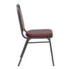 Flash Furniture Hercules Series Trapezoidal Back Stacking Banquet Chair with Burgundy Vinyl - FD-BHF-2-BY-VYL-GG