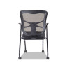 Alera Elusion Mesh Nesting Chairs, Black (2-Pack) - EL4914