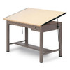 Mayline Ranger Steel Four-Post Drafting Table with Tool and Shallow Drawers 60 - 7736B