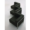 Flash Furniture Imagination Series Contemporary Black Leather Right Corner Chair - ZB-IMAG-RIGHT-CORNER-GG