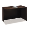 Bush Business Furniture Series C Package L-Shaped Desk Bowfront with Mobile Pedestals Mocha Cherry Right - SRC034MRRSU