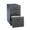 Bush Business Furniture Series A Desk with Mobile File Cabinet in Slate and White Spectrum 72"W - SRA013SLSU