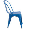 Flash Furniture Blue Metal Indoor-Outdoor Stackable Chair - CH-31230-BL-GG