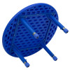 Flash Furniture 33'' Round Height Adjustable Blue Plastic Activity Table YU-YCX-007-2-ROUND-TBL-BLUE-GG