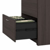 Bush Furniture Cabot Collection 60W L Shaped Computer Desk with Hutch, File Cabinet and Bookcase Heather Gray - CAB010HRG