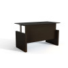 Safco Mayline Medina Laminate Height Adjustable Executive Desk 72" Mocha - MNDSHA72-LDC