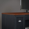 Bush Furniture Fairview L Shaped Desk w Hutch in Antique Black - FV004AB