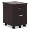 Alera Valencia Collection Mobile Box/File Pedestal Espresso - VABFES