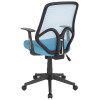 Flash Furniture Salerno Series High Back Light Blue Mesh Office Chair with Arms - GO-WY-193A-A-LTBL-GG