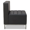 Alera QUB Series Armless L Sectional, 26 3/8 x 26 3/8 x 30 1/2, Black - QB8116