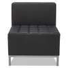 Alera QUB Series Armless L Sectional, 26 3/8 x 26 3/8 x 30 1/2, Black - QB8116