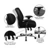 Flash Furniture HERCULES Series 24/7 Intensive Use Big & Tall 500 lb. Rated Black Mesh Executive Ergonomic Office Chair with Ratchet Back - GO-99-3-GG