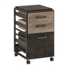 Bush Refinery 3-Drawer Mobile File Cabinet Rustic Gray - RFF116RG-03