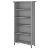 Bush Furniture Salinas 5 Shelf Bookcase Cape Cod Gray - SAB132CG-03