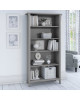 Bush Furniture Salinas 5 Shelf Bookcase Cape Cod Gray - SAB132CG-03