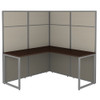 Bush Business Furniture Easy Office L-Shaped Cubicle Desk 60"W x 66"H Panels - EODH360MR-03K