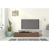 Nexera Tonik Collection TV stand 72-inch, Walnut & White - 112040