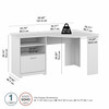 Bush Cabot Collection Corner Desk White - WC31915K